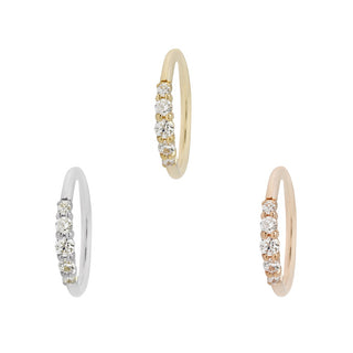 Brigitte CZ Seamless Ring Seam Rings Buddha Jewelry