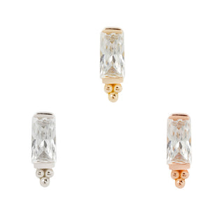 Dior - CZ - Threadless End Threadless Ends Buddha Jewelry