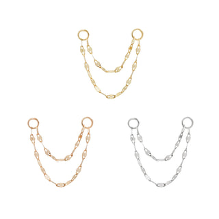 Double Tile Chain Chains Buddha Jewelry