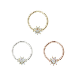 Eloise Mercury Mist Topaz Seamless Ring Seam Rings Buddha Jewelry