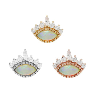 Enchant - Opal + CZ - Threadless End Threadless Ends Buddha Jewelry