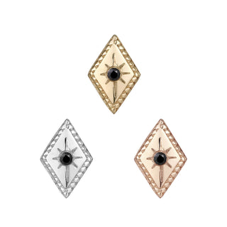 Etoile - Black Diamond - Threadless End Threadless Ends Buddha Jewelry