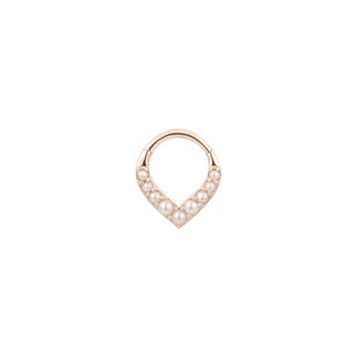 Rise + Shine - Pearl - Clicker Clickers Buddha Jewelry Rose Gold  