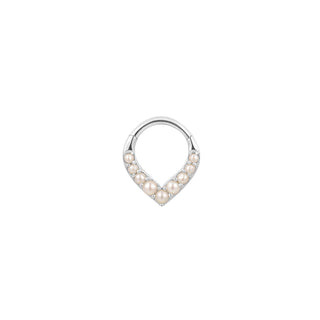 Rise + Shine - Pearl - Clicker Clickers Buddha Jewelry White Gold  