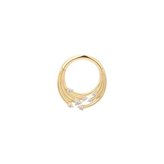 Iconic - CZ - Clicker Clickers Buddha Jewelry Yellow Gold