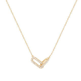 RION x Buddha Jewelry Double Link Necklace - Genuine Diamond Necklaces RION x Buddha Jewelry   