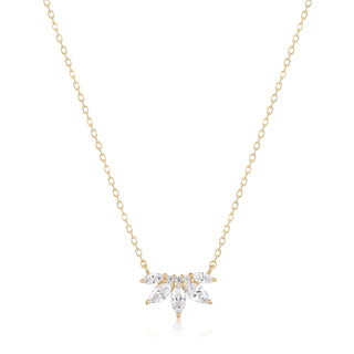RION x Buddha Jewelry Valentina Necklace - White Sapphire Necklaces RION x Buddha Jewelry   