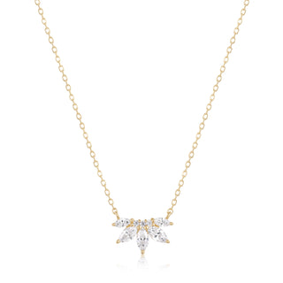 RION x Buddha Jewelry Valentina Necklace - White Sapphire Necklaces RION x Buddha Jewelry