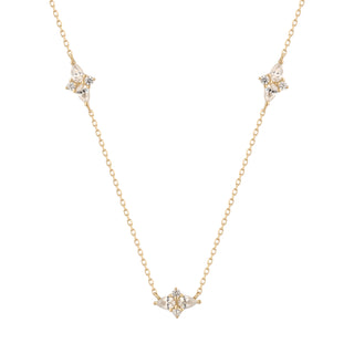 RION x Buddha Jewelry Elysian Gold Necklace - White Sapphire Necklaces RION x Buddha Jewelry