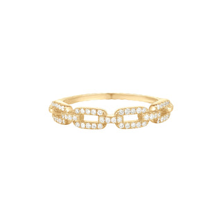 RION x Buddha Jewelry Chainlink Finger Ring - Genuine Diamond Finger Rings RION x Buddha Jewelry