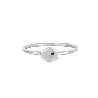 RION x Buddha Jewelry North Star Finger Ring - Black Diamond Finger Rings RION x Buddha Jewelry White Gold 6