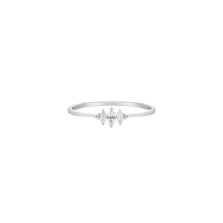 RION x Buddha Jewelry Zuri Trois Finger Ring - Genuine Diamond Finger Rings RION x Buddha Jewelry White Gold