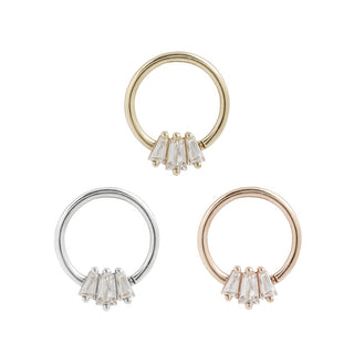 Gemma Trios CZ Seamless Ring Seam Rings Buddha Jewelry