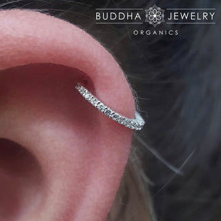 Radiant 16g - CZ - Clicker Clickers Buddha Jewelry