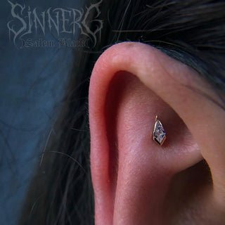 No Sleep Till Brooklyn - CZ - Threadless End Threadless Ends Buddha Jewelry