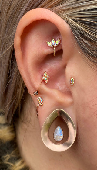 Moet - Mercury Mist Topaz Threadless End Threadless Ends Buddha Jewelry