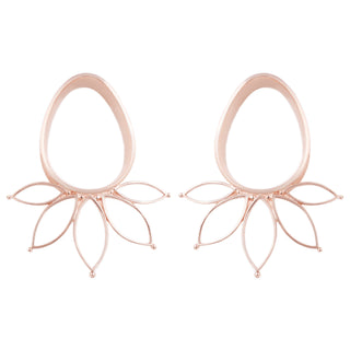 Marquise Eyelets - Rose Gold Plated Plugs Buddha Jewelry 0g