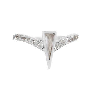 Mikah - CZ - Clicker Clickers Buddha Jewelry White Gold 5/16"