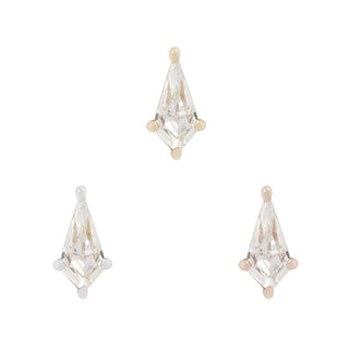 Mini Soho - Kite Cut CZ - Threadless End Threadless Ends Buddha Jewelry
