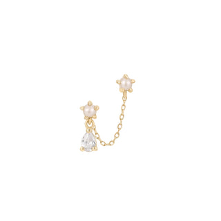 Mischief - Pearl - Threadless End Threadless Ends Buddha Jewelry Yellow Gold