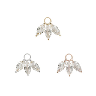 Moet - White Topaz - Charm Charms Buddha Jewelry