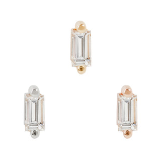 Paris - White Topaz - Threadless End Threadless Ends Buddha Jewelry