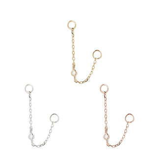 Round Center - CZ - Chain Chains Buddha Jewelry