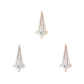 Soho - Kite Cut CZ - Threadless End Threadless Ends Buddha Jewelry