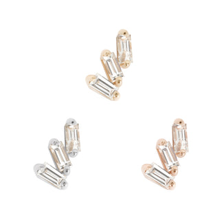 Staxx - White Topaz - Threadless End Threadless Ends Buddha Jewelry