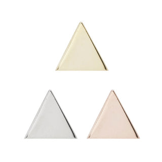 Solid Gold Triangle - Threadless End Threadless Ends Buddha Jewelry