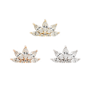 Valentina - CZ - Threadless End Threadless Ends Buddha Jewelry