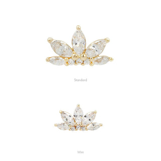 Mini Valentina - CZ - Threadless End Threadless Ends Buddha Jewelry