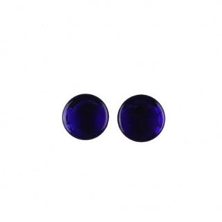 Glass Plugs - Cobalt Blue Glass Buddha Jewelry