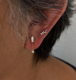 Jaxon - CZ - Threadless End with Dangle Threadless Ends Buddha Jewelry