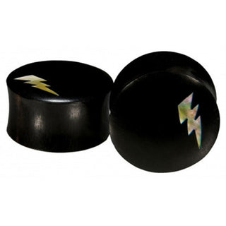 Lightning Strikes Plug - Arang wood + Mother of Pearl Sale Jewelry Buddha Jewelry