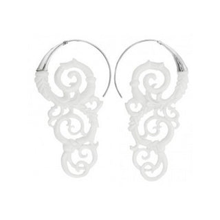 Lover - Bone + Silver Cap Organic Hanging Styles Buddha Jewelry