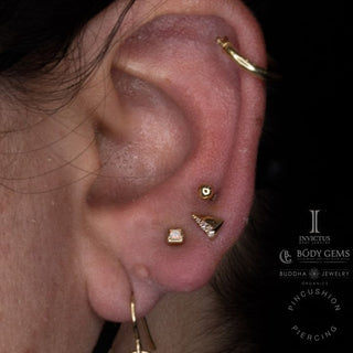 Lux Spike Threadless Ends Buddha Jewelry