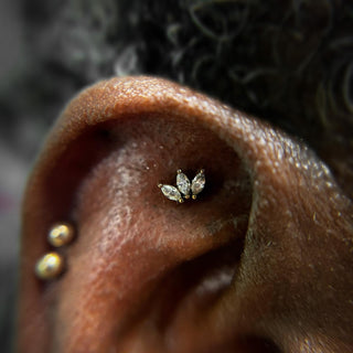 Moet - Swarovski CZ Threadless End Threadless Ends Buddha Jewelry