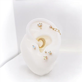 Oh My My - Hex Cut Mercury Mist Topaz Threadless Ends Buddha Jewelry