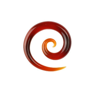 Glass Super Spiral - Amber Glass Buddha Jewelry