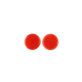 Glass Plugs - Red Glass Buddha Jewelry