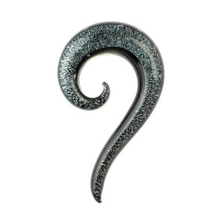 Glass Tail Spiral - Silver Dichro Glass Buddha Jewelry