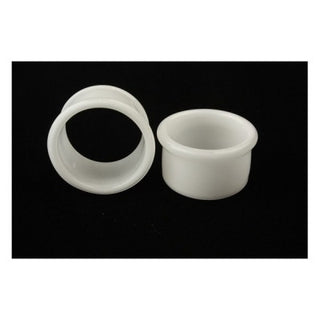 Glass Eyelets - White Glass Buddha Jewelry