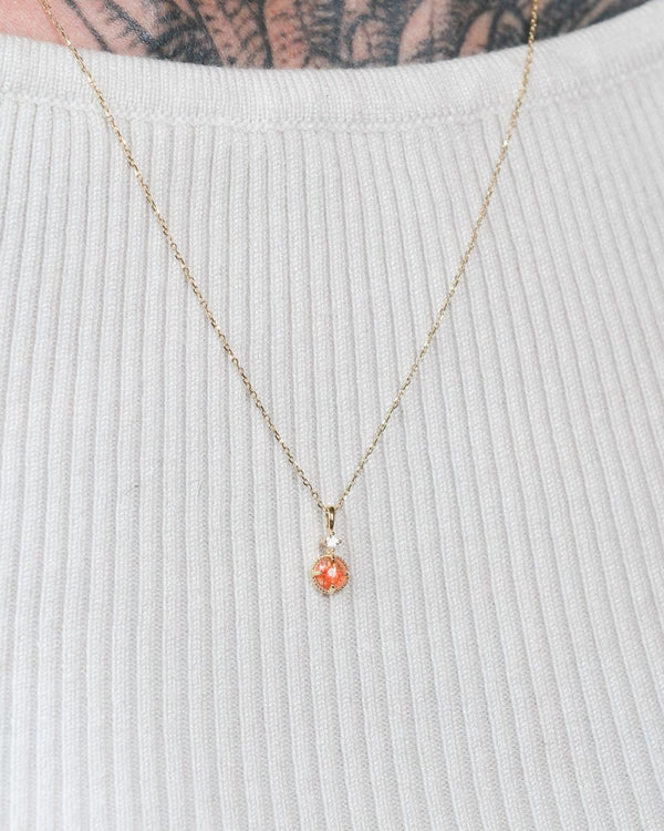 RION x Buddha Jewelry Manifest Necklace with Oregon Sunstone Necklaces RION x Buddha Jewelry