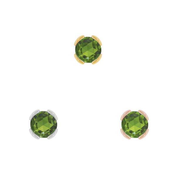 Peekaboo Threadless End with Green Tourmaline Threadless Ends Buddha Jewelry