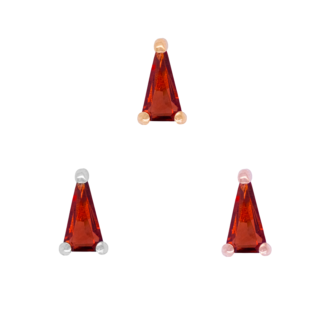 Seek Threadless End with Garnet Threadless Ends Buddha Jewelry