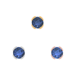 Peekaboo Threadless End with London Blue Topaz Threadless Ends Buddha Jewelry