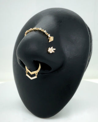 Wildflower - CZ - Threadless End Threadless Ends Buddha Jewelry   