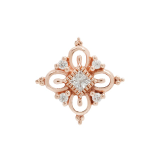 Esmee - CZ - Threadless End Threadless Ends Buddha Jewelry Rose Gold  