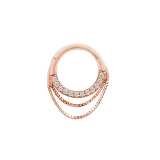 Tempeste - CZ - Clicker Clickers Buddha Jewelry Rose Gold  